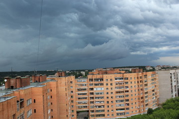 clouds over the city