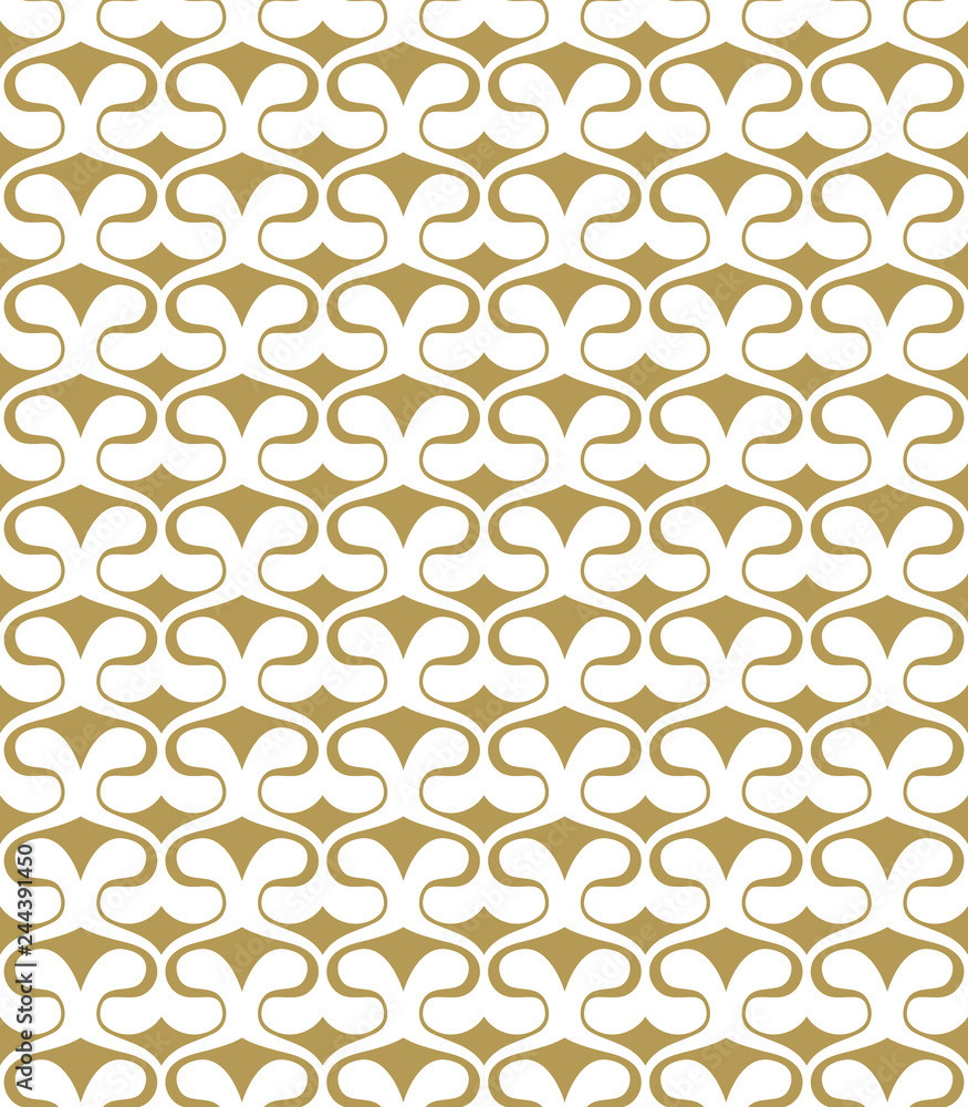 Poster abstract seamless pattern of simple shapes. vintage pattern of undulating shapes.