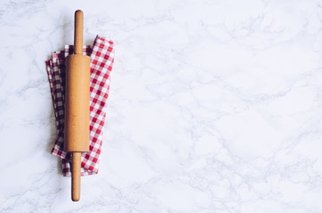 Baking concept on marble background
