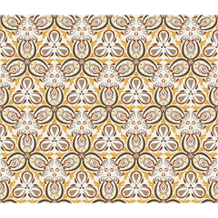 Seamless background  Eastern style. Arabic  Pattern. Mandala ornament. Elements of flowers and leaves. Vector illustration. Use for wallpaper, print packaging paper, textiles.