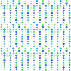 Seamless abstract pattern background with a variety of colored circles.