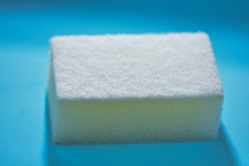 white Kitchen sponge