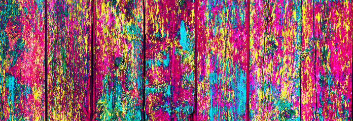 Colorful abstract wooden paint Wall background, Texture
