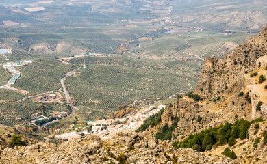 Mountains of the Sierra de Cazorla in the Spanish province of Jaen on a sunny day.
