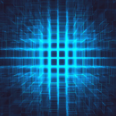 Abstract image of connected power lines, interconnected in technology concept. 3D illustration abstract background.