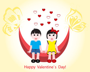 Valentine's day vector card