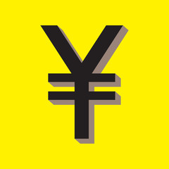 Obraz premium Yuan icon