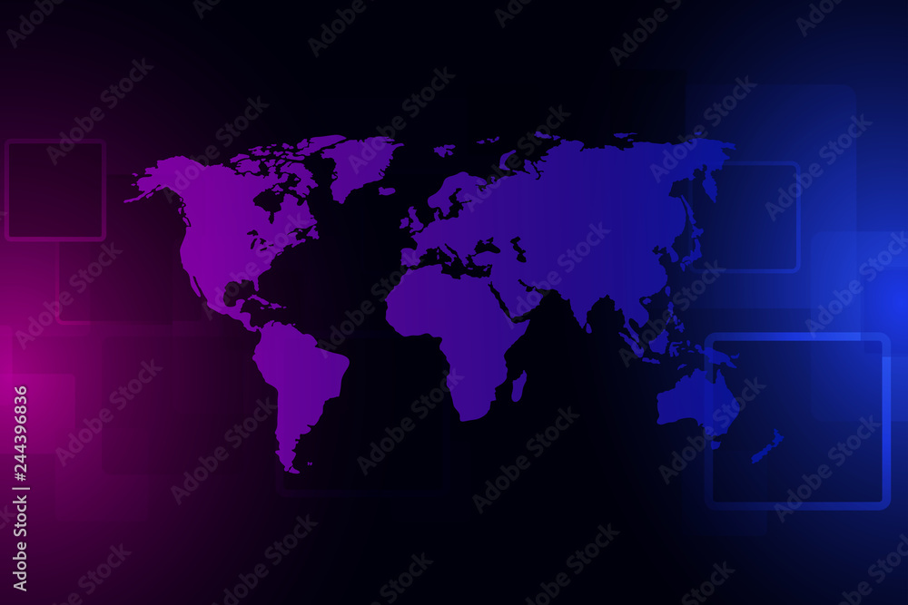 Poster abstract background technology .big data visualization.security cyber digital concept. vector illust