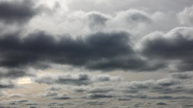 Two Layers Of Clouds In Opposite Directions Timelapse 003