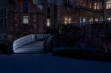 Polskie zamki-Moszna nocą © amadeusz