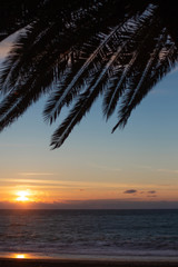 Fototapeta na wymiar Sunset on the sea