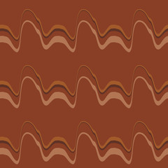 Seamless pattern background with multi-colored wavy lines.
