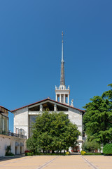 Sochi Marine Station building, view from shore