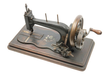 Classic vintage style manual sewing machine