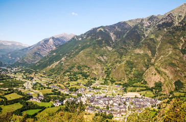 Aerial view of Benasque