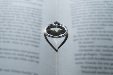 ring with heart shadow
