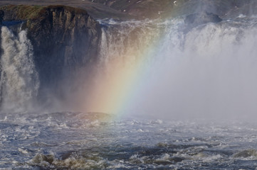 Naklejka premium am Godafoss, Island