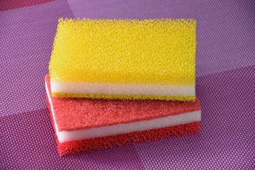 refd  yellow  Kitchen sponges, House cleaning product