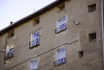 Fototapeta na wymiar Building with windows