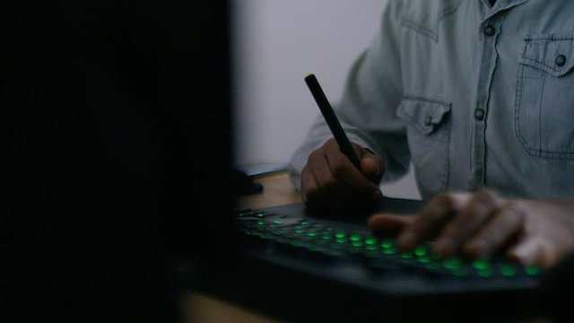 Young digital animator using technology for his work