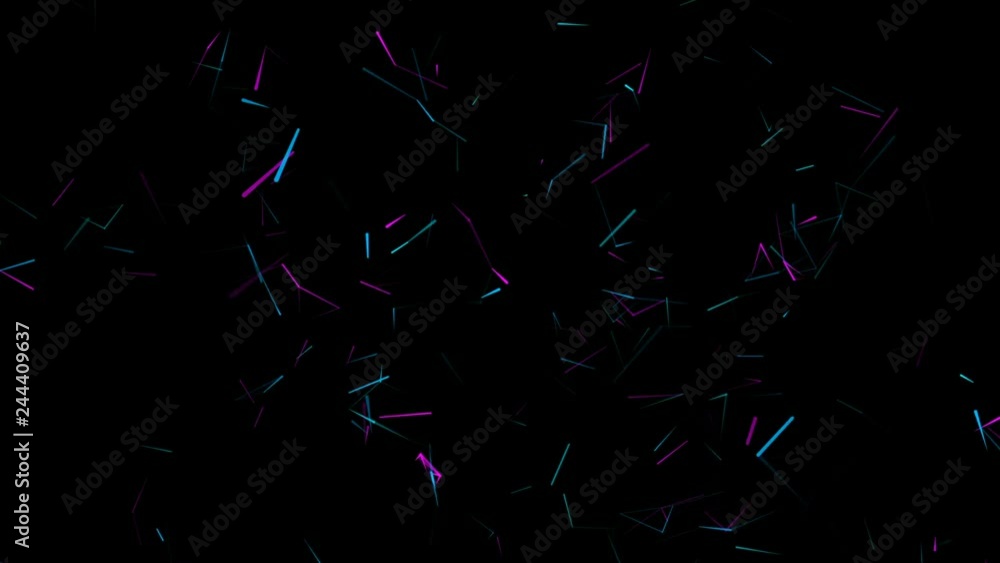 Poster multi-colored pulsating to the sound elements.3d render, abstract background, fluorescent ultraviole