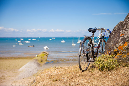 Vélo sur la côte Bretonne et ses plages