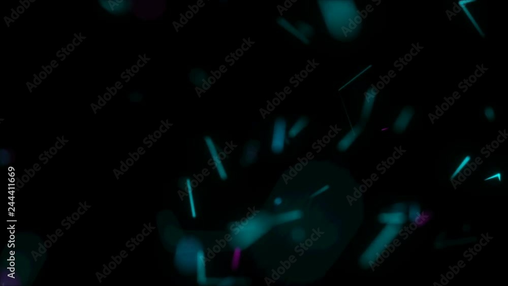 Poster bright elements.dancing glowing background. seamless loop.