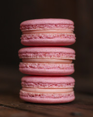 macaron, pastel color, dessert cake (natural macaroons). top copy space. food background
