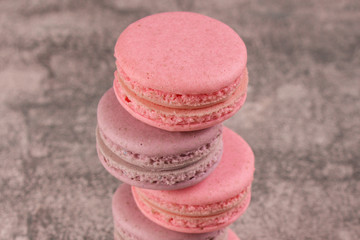 macaron, pastel color, dessert cake (natural macaroons). top copy space. food background