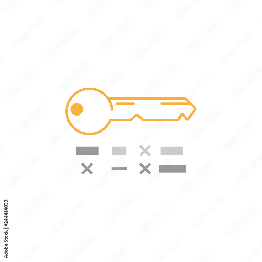 Poster key keyword icon. element of marketing icon for mobile concept and web apps. detailed key keyword ic