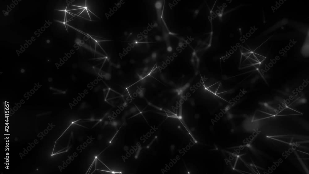Poster beautiful organic background.abstract background with beautiful flickering particles. animation of s