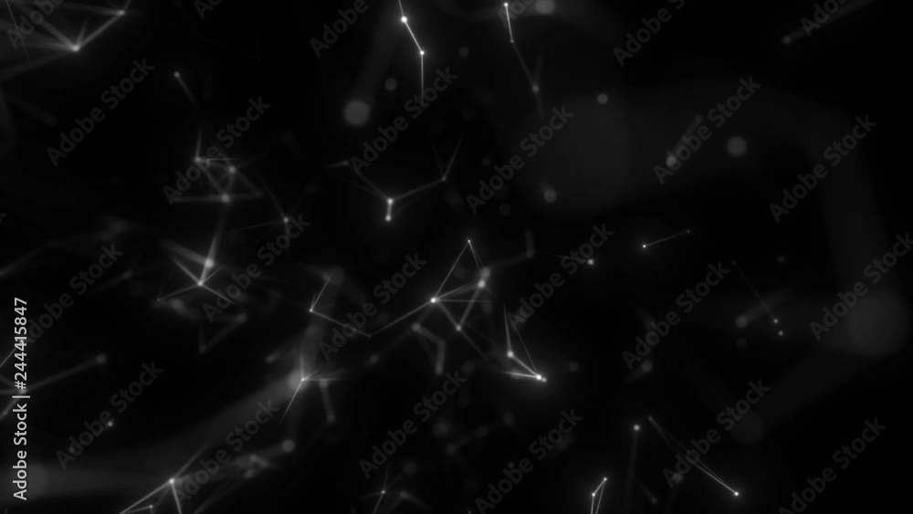 Poster background of links.scientific background and abstract technology. plexus digital dynamic wallpaper.