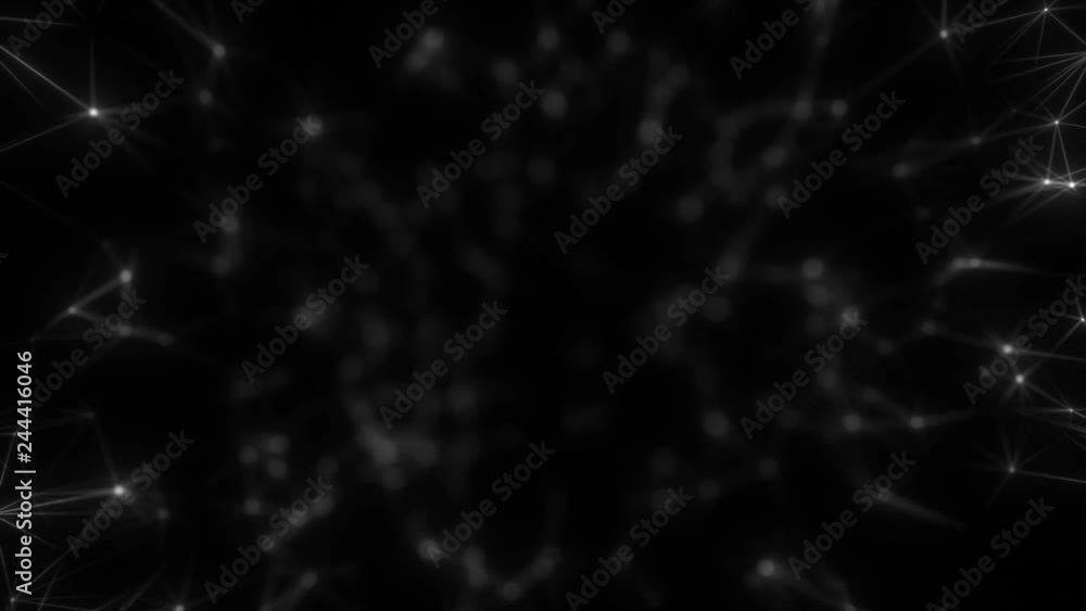 Poster background to attract attention.connection structure , 3d animation abstract background.seamless loo