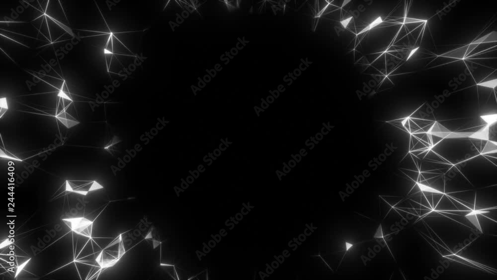 Poster spot of attention.elegant fantasy abstract technology, science and engineering motion background wit