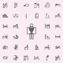 x-ray icon. Hospital icons universal set for web and mobile