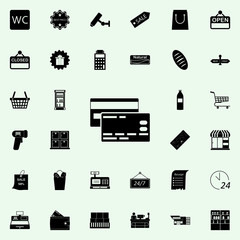 credit cards icon. market icons universal set for web and mobile