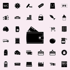 purse icon. market icons universal set for web and mobile