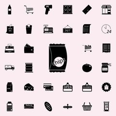 packing chips icon. market icons universal set for web and mobile