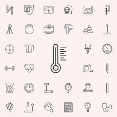 thermometer icon. Measuring Instruments icons universal set for web and mobile