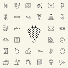 crane hook icon. Measuring Instruments icons universal set for web and mobile