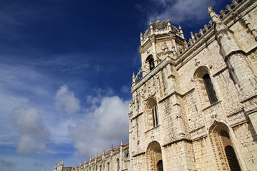 Fototapeta na wymiar Jeronimos Monastery, Belem, Lisbon, Portugal