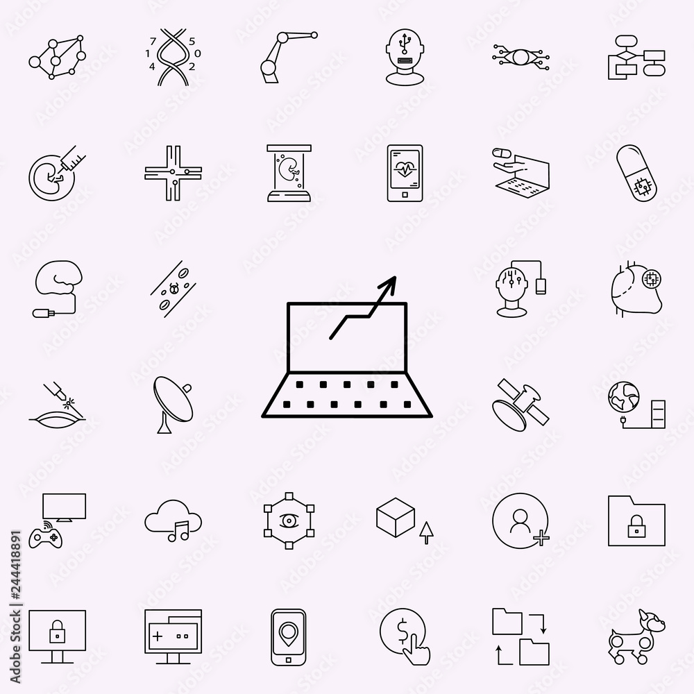 Poster e-business icon. new technologies icons universal set for web and mobile
