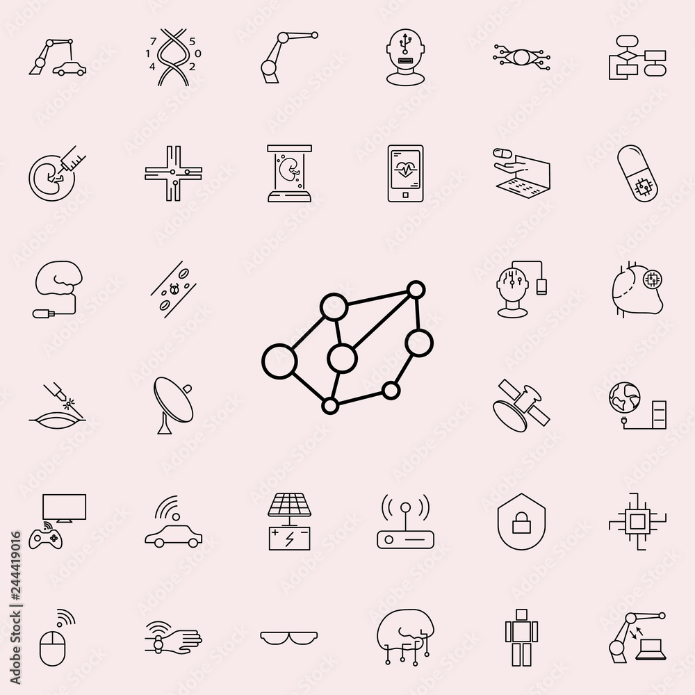 Poster intelligence icon. new technologies icons universal set for web and mobile