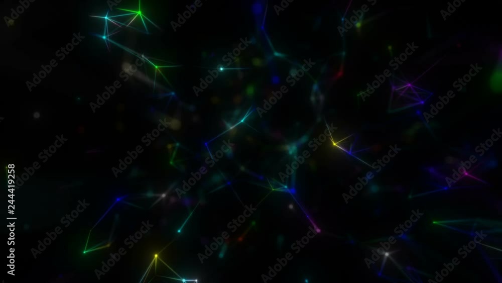 Poster magical background.scientific background and abstract technology. plexus digital dynamic wallpaper. 