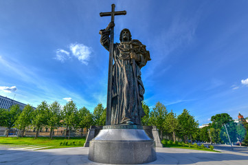 Obraz premium Monument to Vladimir the Great - Moscow, Russia