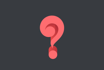 Question Mark Logo 3D design vector template