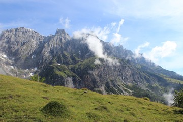Cloud wisps on Mountain