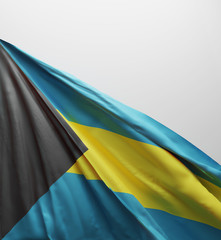Bahamian Flag, Bahamas National Colors Background  <<3D Rendering>>