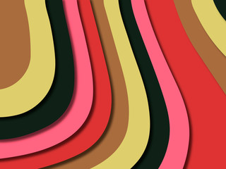 3D abstract background with paper cut shapes.Abstract paper carve template background,for book cover.Paper cut background. Abstract realistic paper decoration for design