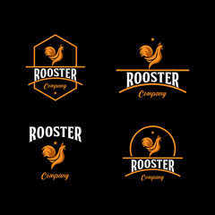 Rooster Company Logo Vector Template Design Illustration